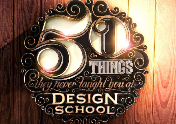 国外字体设计之50 THINGS精彩杂志字体