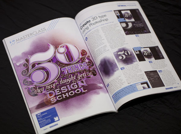 国外字体设计之50 THINGS精彩杂志字体