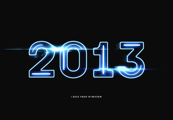2013&2014 漂亮的PS发光字设计欣赏