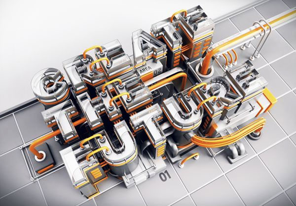 6个震撼的3D实物字体设计欣赏