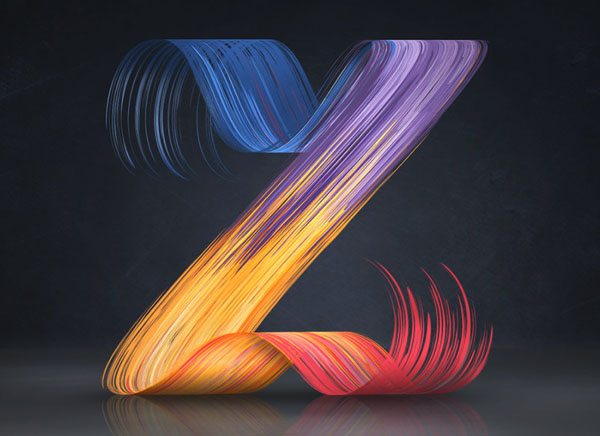 国外设计师MarioDe Meyer漂亮的3D字母设计(三)