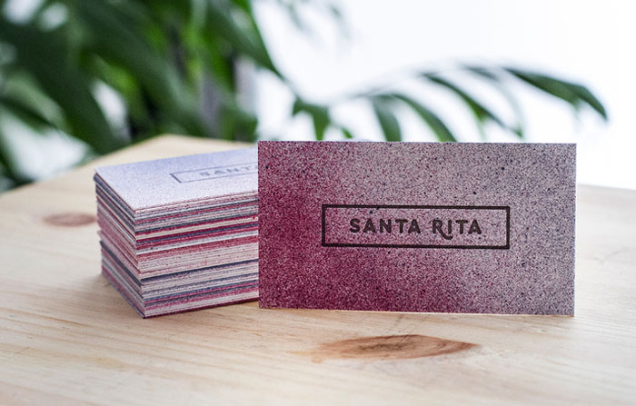 漂亮的SANTA RITA手工名片设计欣赏