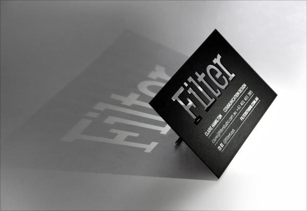 漂亮的激光切割镂空名片设计欣赏