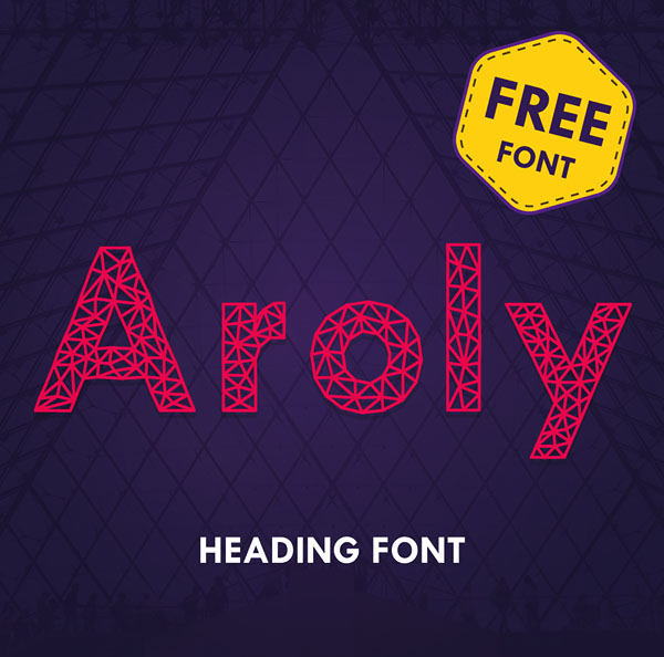 Aroly Font多边形字体设计11P