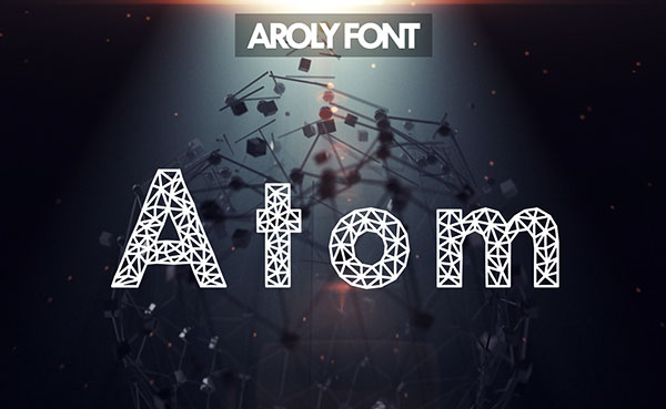 Aroly Font多边形字体设计11P