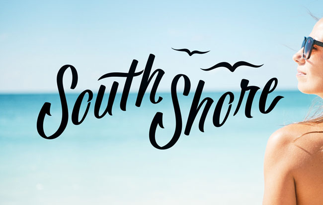 国外South Shore休闲服饰时尚字体设计欣赏