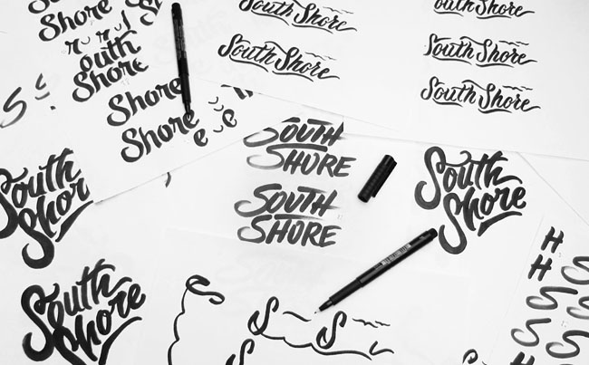 国外South Shore休闲服饰时尚字体设计欣赏