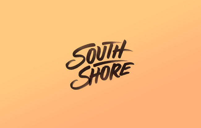 国外South Shore休闲服饰时尚字体设计欣赏