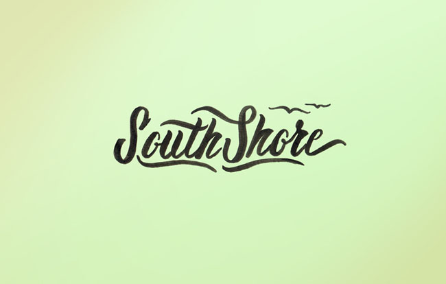 国外South Shore休闲服饰时尚字体设计欣赏