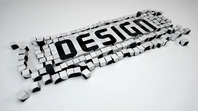 韩国设计师cheolhong kim积木形式的格子字体设计