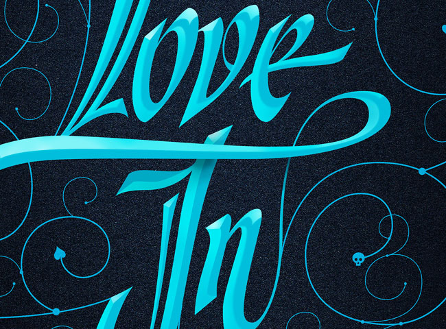 ＂Let Love In＂图案字体设计4P