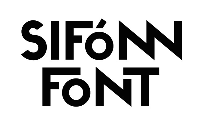 国外字体之SIFONN可组合创意字体设计