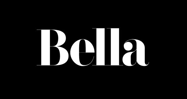粗壮风格的Bella英文粗体字体设计欣赏