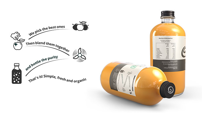 Origins Fresh Juice果汁包装设计