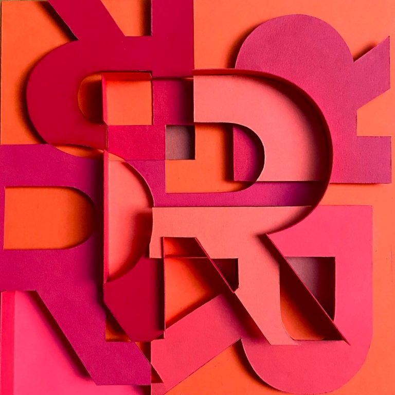 Sabeena Karnik精美的纸艺文字设计