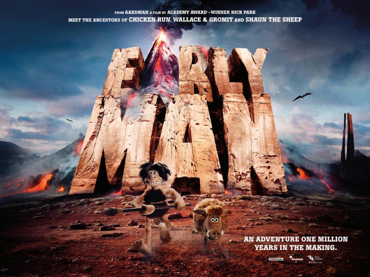 电影海报欣赏:早期人类 Early Man 早期人类个性创意电影海报作品欣赏