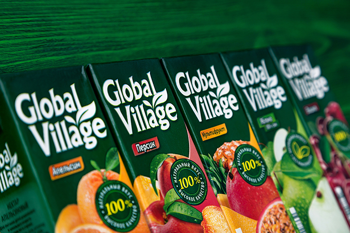 Global Village果汁包装设计