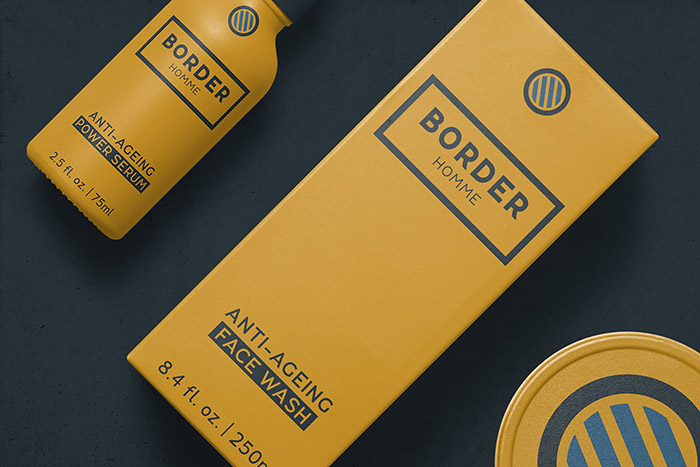 BORDER HOMME男士护肤品包装设计
