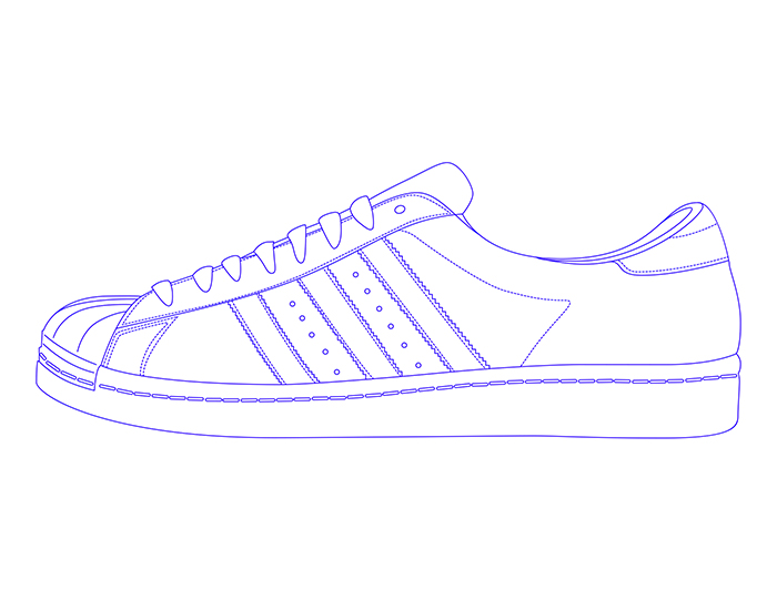 Adidas Superstar 50周年纪念版包装和视觉设计