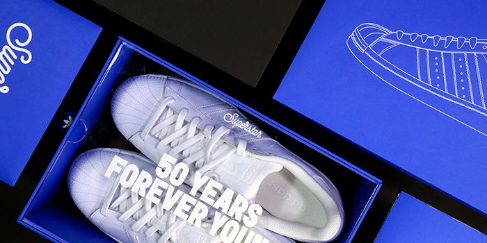 Adidas Superstar 50周年纪念版包装和视觉设计