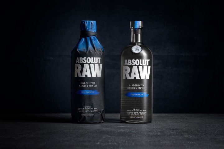 Absolut RAW伏特加包装设计