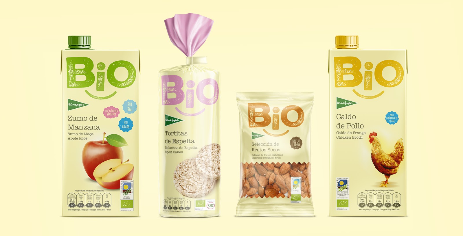 可爱的笑脸:Bio食品和饮料包装设计 可爱的笑脸:Bio食品和饮料包装设计