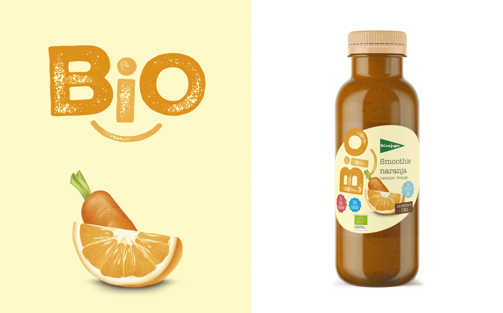 可爱的笑脸：Bio食品和饮料包装设计