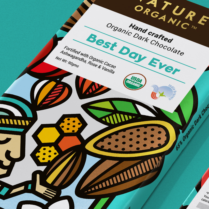 Nature Organic手工巧克力包装设计