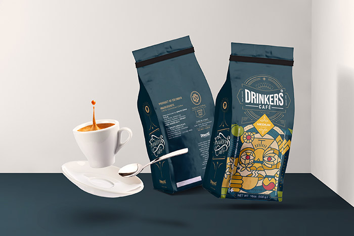 Drinkers咖啡包装设计 Drinkers咖啡包装设计