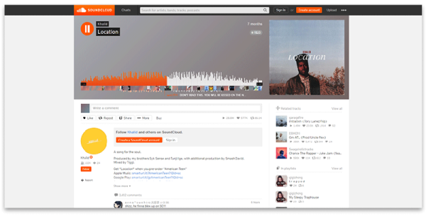 9. SOUNDCLOUD.png 如何做落地页设计?这儿有20个顶尖的案例和优点分析