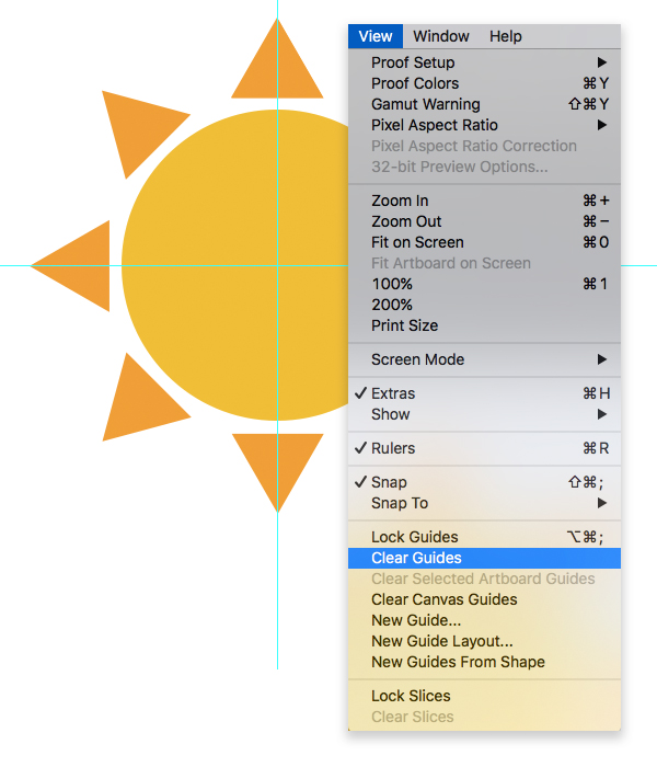 手把手教你绘制一组扁平化的天气图标设计