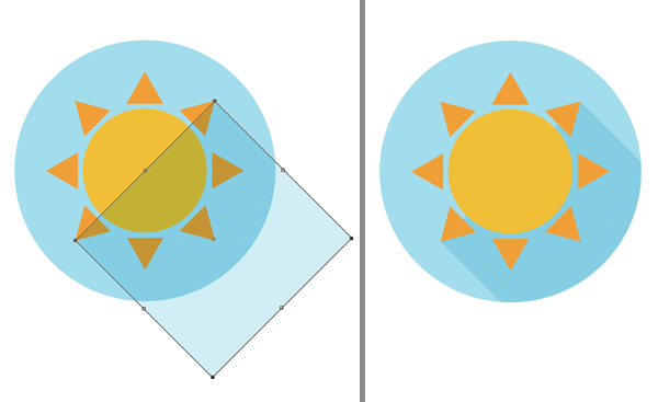 手把手教你绘制一组扁平化的天气图标设计