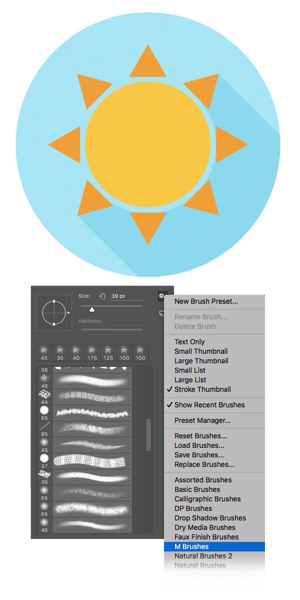 手把手教你绘制一组扁平化的天气图标设计