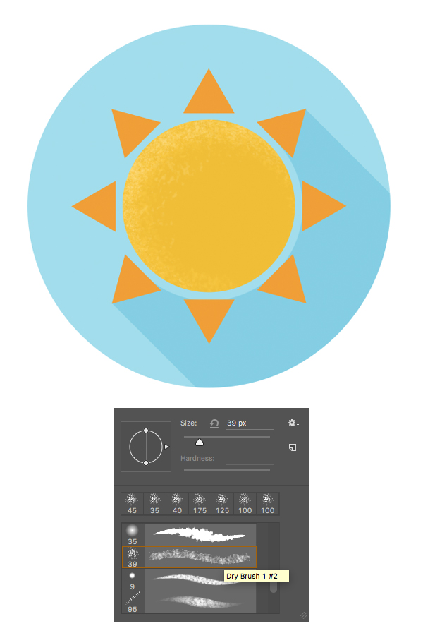 手把手教你绘制一组扁平化的天气图标设计