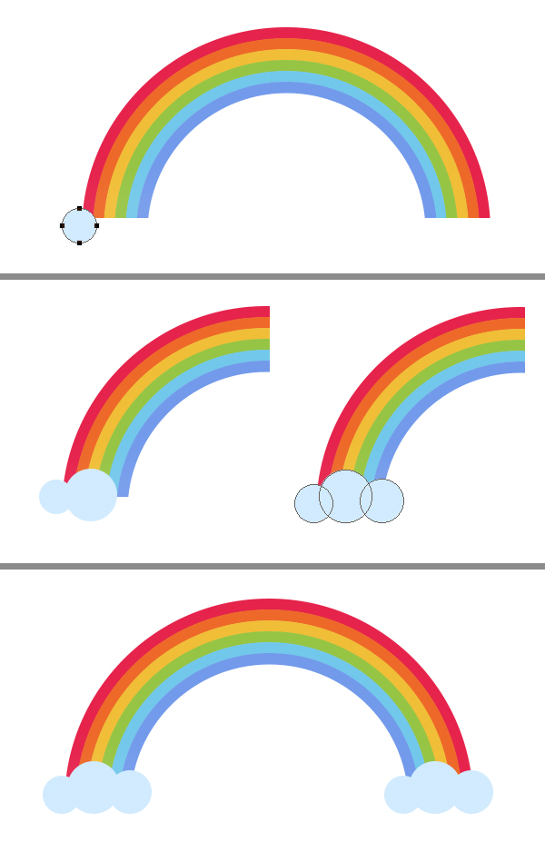 手把手教你绘制一组扁平化的天气图标设计