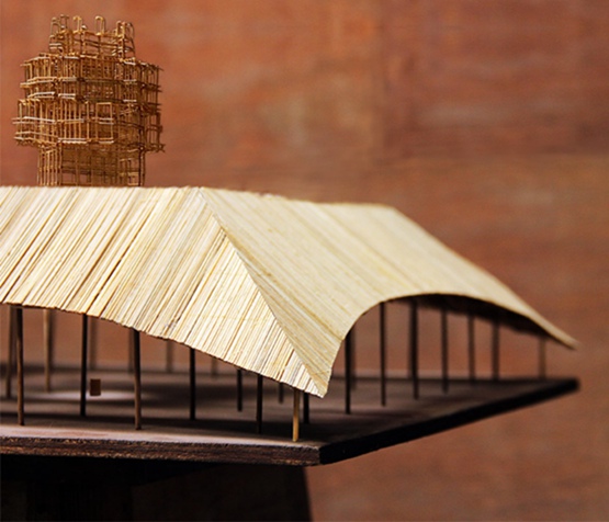 孟买工作室使用竹子和牛粪建造墨尔本展览馆