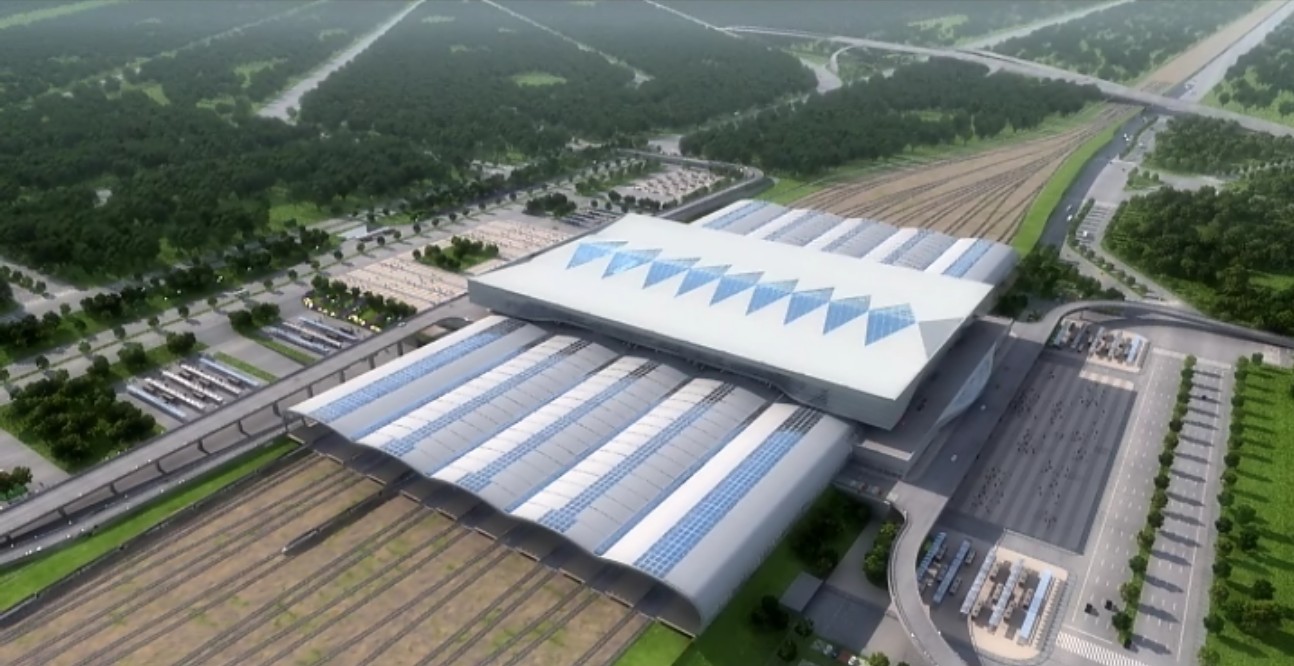 大连火车站建筑动画