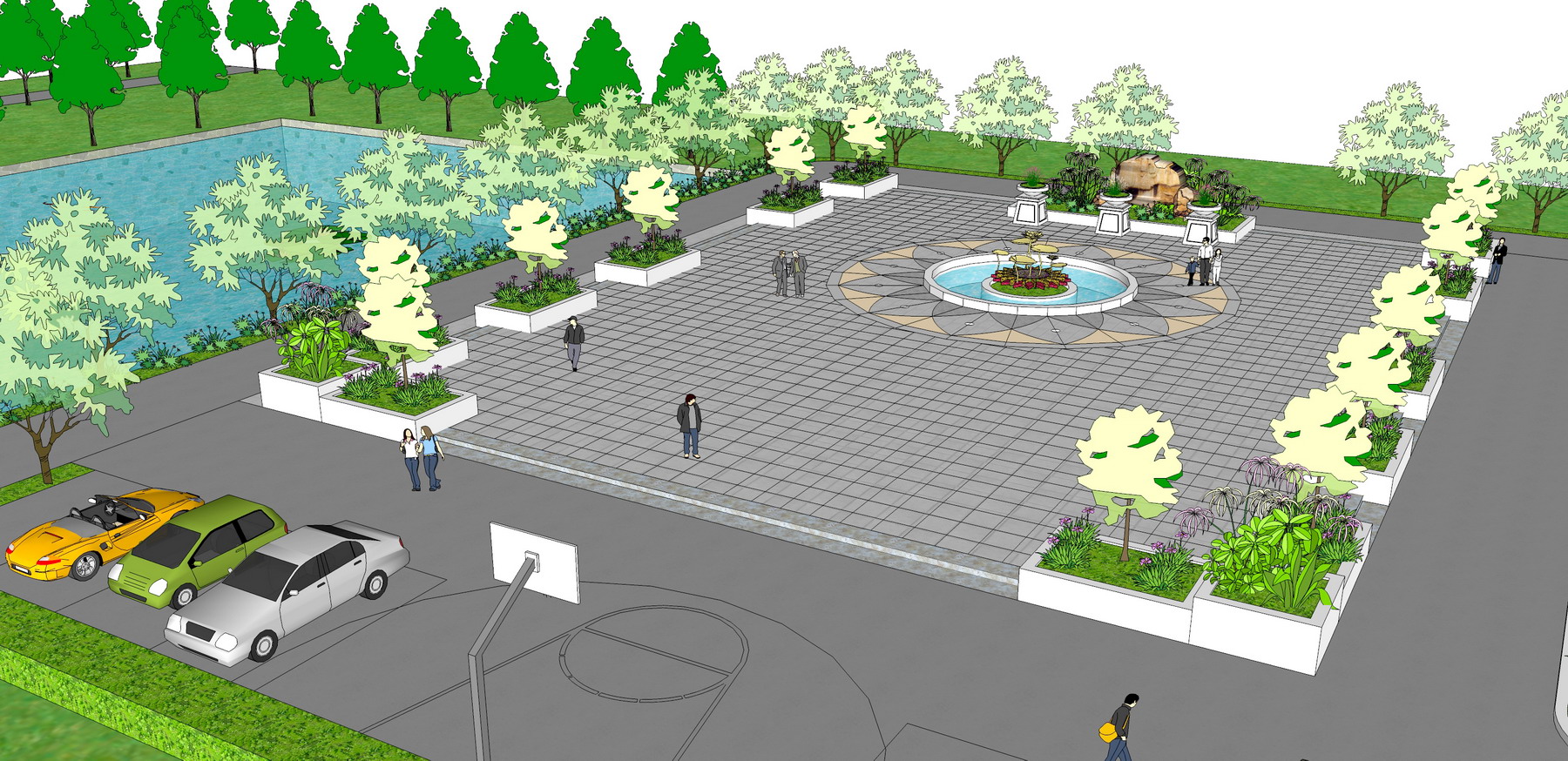 广场、公园等绿地设计