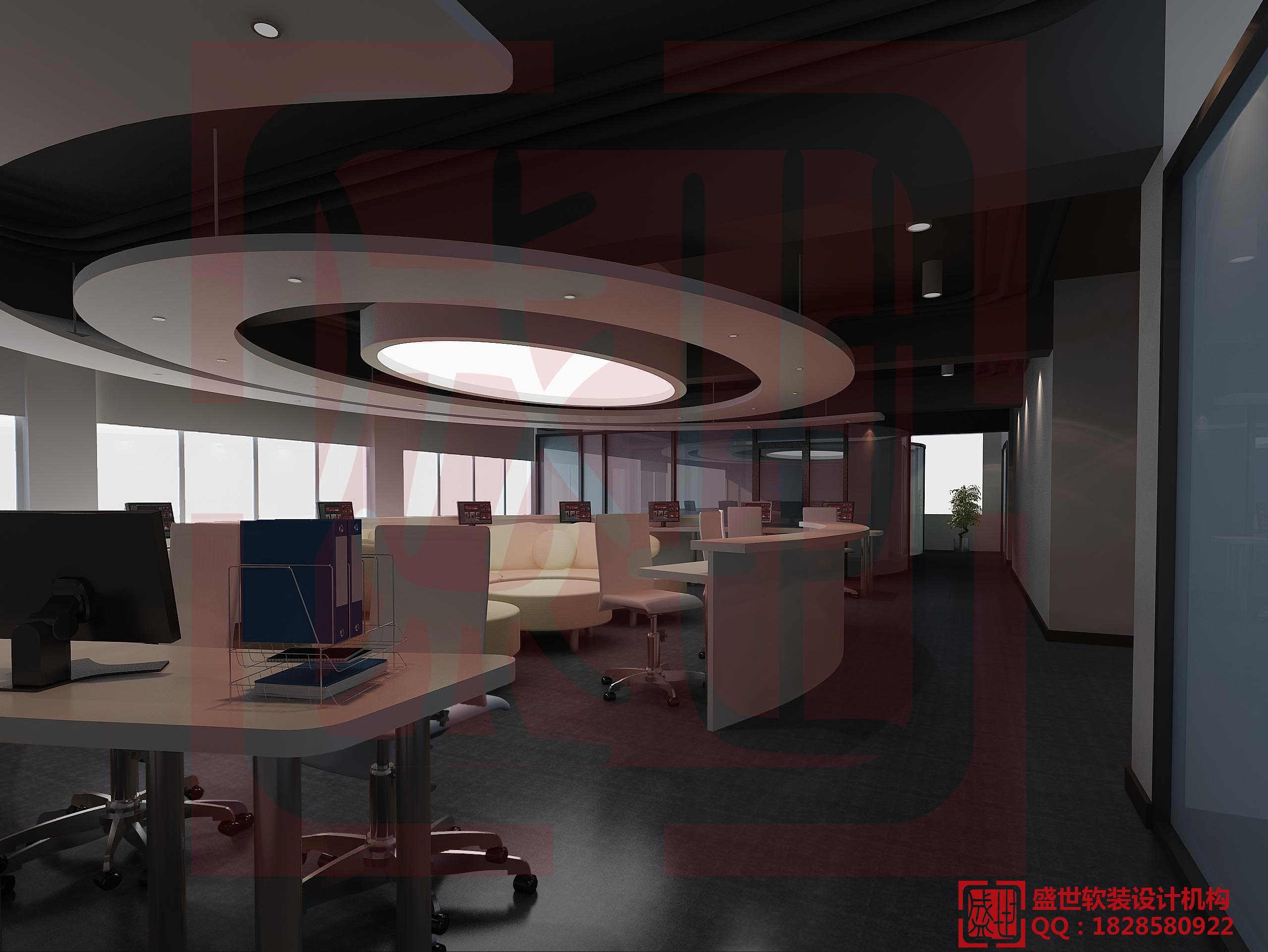 大办公区效果图